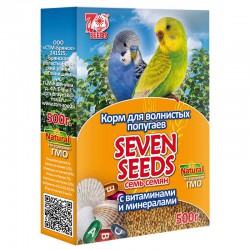 Корм для волнистых попугаев «SEVEN SEEDS» с витаминами и минералами 500г