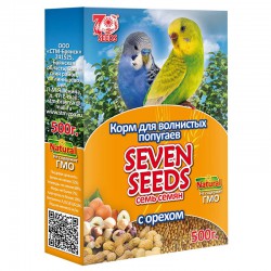 Корм для волнистых попугаев с орехами SEVEN SEEDS 500г.
